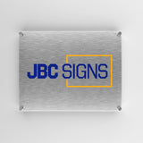 Brushed Aluminum Signs